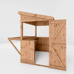 Mercia 6x4 Ft Pent Tongue & Groove Wooden Garden Bar With Single Door -Garden & Outdoors mercia 6x4 ft pent tongue groove wooden garden bar with single door5029442007250 04c