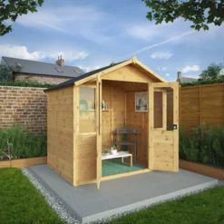 Mercia 7x5 Apex Tongue & Groove Summer House With Double Door