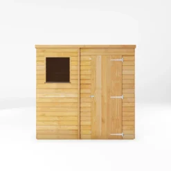 Mercia 7x5 Ft Pent Overlap Wooden Shed With Floor -Garden & Outdoors mercia 7x5 ft pent overlap wooden shed with floor5029442075143 02c