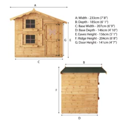 Mercia 7x5 Snowdrop Shiplap Wooden Playhouse -Garden & Outdoors mercia 7x5 snowdrop shiplap wooden playhouse5029442075808 05c