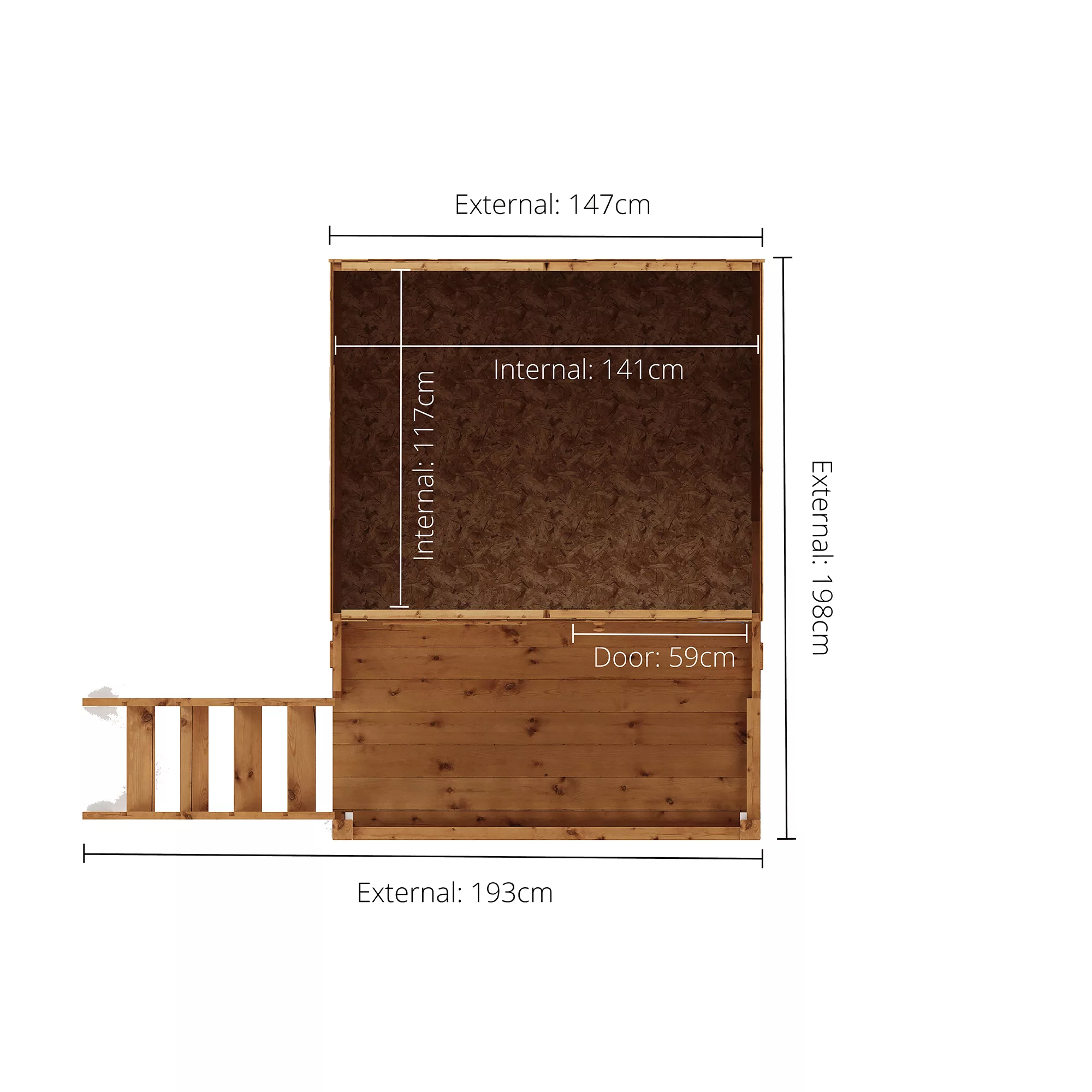 Mercia 7x6 Poppy Apex Shiplap Tower Playhouse 6 Mercia 7x6 Poppy Apex Shiplap Tower Playhouse - Image 4