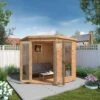 Mercia 7x7 Pent Shiplap Summer House With Double Door