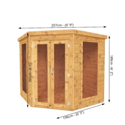 Mercia 7x7 Pent Shiplap Summer House With Double Door -Garden & Outdoors mercia 7x7 pent shiplap summer house with double door5029442076546 01t bq