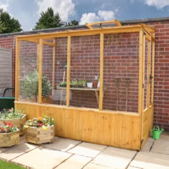Mercia 8x4 Lean To Greenhouse With Adjustable Vent -Garden & Outdoors mercia 8x4 lean to greenhouse with adjustable vent5029442076096 02c bq