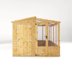 Mercia 8x8 Pent Greenhouse Combi Shed - Assembly Required -Garden & Outdoors mercia 8x8 pent greenhouse combi shed assembly required5029442075655 02c