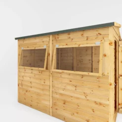 Mercia 8x8 Pent Greenhouse Combi Shed - Assembly Required -Garden & Outdoors mercia 8x8 pent greenhouse combi shed assembly required5029442075655 05c
