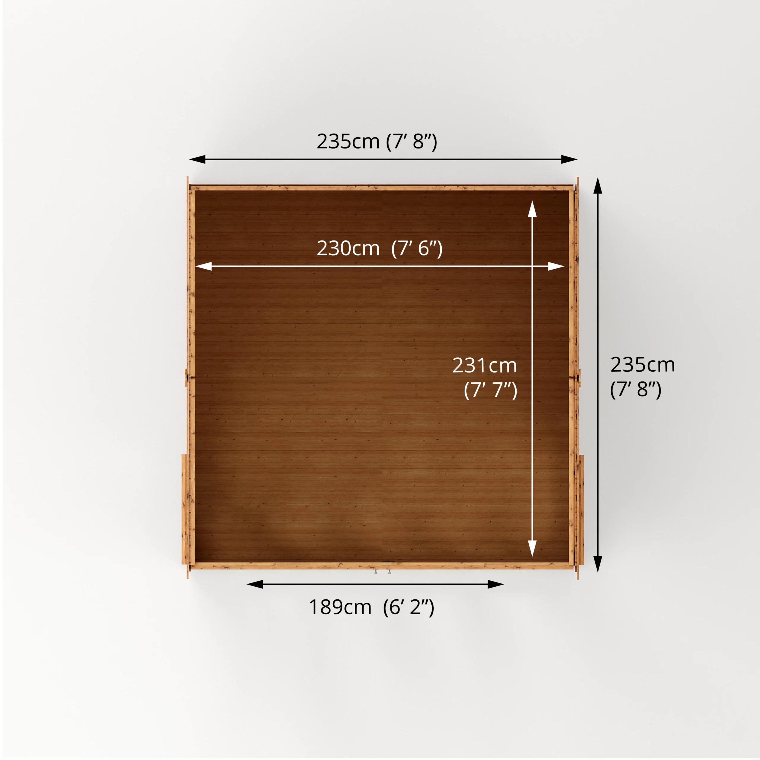 Mercia 8x8 Reverse Apex Tongue & Groove Summer House With Bi-fold Door 10 Mercia 8x8 Reverse Apex Tongue & Groove Summer House With Bi-fold Door - Image 8