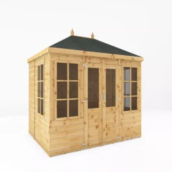 Mercia Clover 8x6 Ft Hip Shiplap Wooden Summer House With Double Door -Garden & Outdoors mercia clover 8x6 ft hip shiplap wooden summer house with double door5029442006871 01c