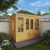 Mercia Clover 8x6 Ft Hip Shiplap Wooden Summer House With Double Door -Garden & Outdoors mercia clover 8x6 ft hip shiplap wooden summer house with double door5029442006871 01i