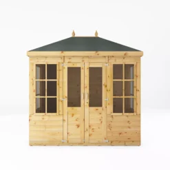 Mercia Clover 8x6 Ft Hip Shiplap Wooden Summer House With Double Door -Garden & Outdoors mercia clover 8x6 ft hip shiplap wooden summer house with double door5029442006871 02c