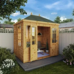 Mercia Clover 8x6 Ft Hip Shiplap Wooden Summer House With Double Door -Garden & Outdoors mercia clover 8x6 ft hip shiplap wooden summer house with double door5029442006871 02i