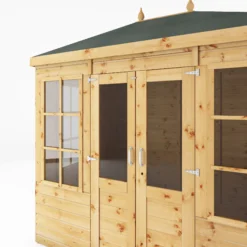 Mercia Clover 8x6 Ft Hip Shiplap Wooden Summer House With Double Door -Garden & Outdoors mercia clover 8x6 ft hip shiplap wooden summer house with double door5029442006871 04c