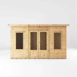 Mercia Helios 12x8 Ft Curved Shiplap Wooden Summer House With Double Door -Garden & Outdoors mercia helios 12x8 ft curved shiplap wooden summer house with double door5029442007182 02c