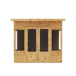 Mercia Helios 8x8 Ft Curved Shiplap Wooden Summer House With Double Door -Garden & Outdoors mercia helios 8x8 ft curved shiplap wooden summer house with double door5029442073859 02c