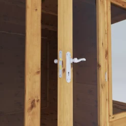 Mercia Helios 8x8 Ft Curved Shiplap Wooden Summer House With Double Door -Garden & Outdoors mercia helios 8x8 ft curved shiplap wooden summer house with double door5029442073859 04c