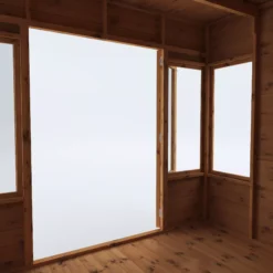 Mercia Helios 8x8 Ft Curved Shiplap Wooden Summer House With Double Door -Garden & Outdoors mercia helios 8x8 ft curved shiplap wooden summer house with double door5029442073859 05c