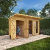 Mercia Maine 12x6 Ft Pent Shiplap Wooden Summer House With Double Door -Garden & Outdoors mercia maine 12x6 ft pent shiplap wooden summer house with double door5029442008905 02i