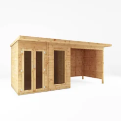 Mercia Maine 16x6 Ft Pent Shiplap Wooden Summer House With Double Door 12 Mercia Maine 16x6 Ft Pent Shiplap Wooden Summer House With Double Door -Garden & Outdoors mercia maine 16x6 ft pent shiplap wooden summer house with double door5029442008714 01c