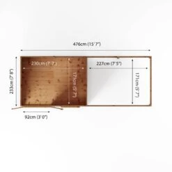 Mercia Maine 16x6 Ft Pent Shiplap Wooden Summer House With Double Door 19 Mercia Maine 16x6 Ft Pent Shiplap Wooden Summer House With Double Door -Garden & Outdoors mercia maine 16x6 ft pent shiplap wooden summer house with double door5029442008714 02t