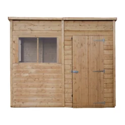 Mercia Premium 8x4 Ft Pent Shiplap Wooden 4 Windows Shed With Floor -Garden & Outdoors mercia premium 8x4 ft pent shiplap wooden 4 windows shed with floor5029442075624 02c