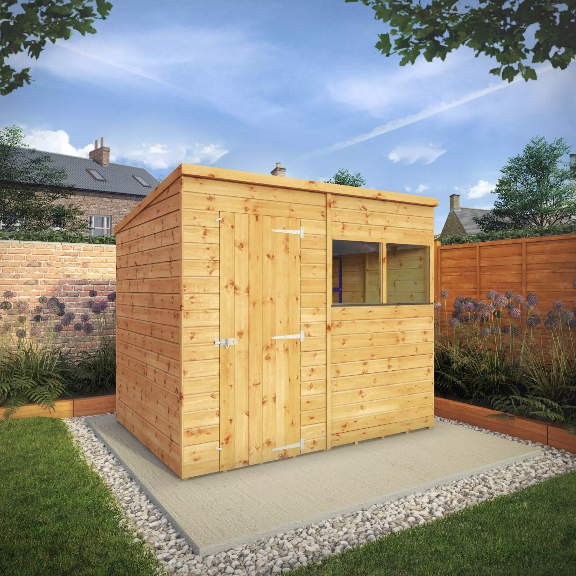 Mercia Premium Pent Shiplap Solid Wood Shed With Floor 3 Mercia Premium Pent Shiplap Solid Wood Shed With Floor