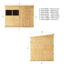 Mercia Premium Pent Shiplap Solid Wood Shed With Floor 16 Mercia Premium Pent Shiplap Solid Wood Shed With Floor -Garden & Outdoors mercia premium pent shiplap solid wood shed with floor5029442006642 01t