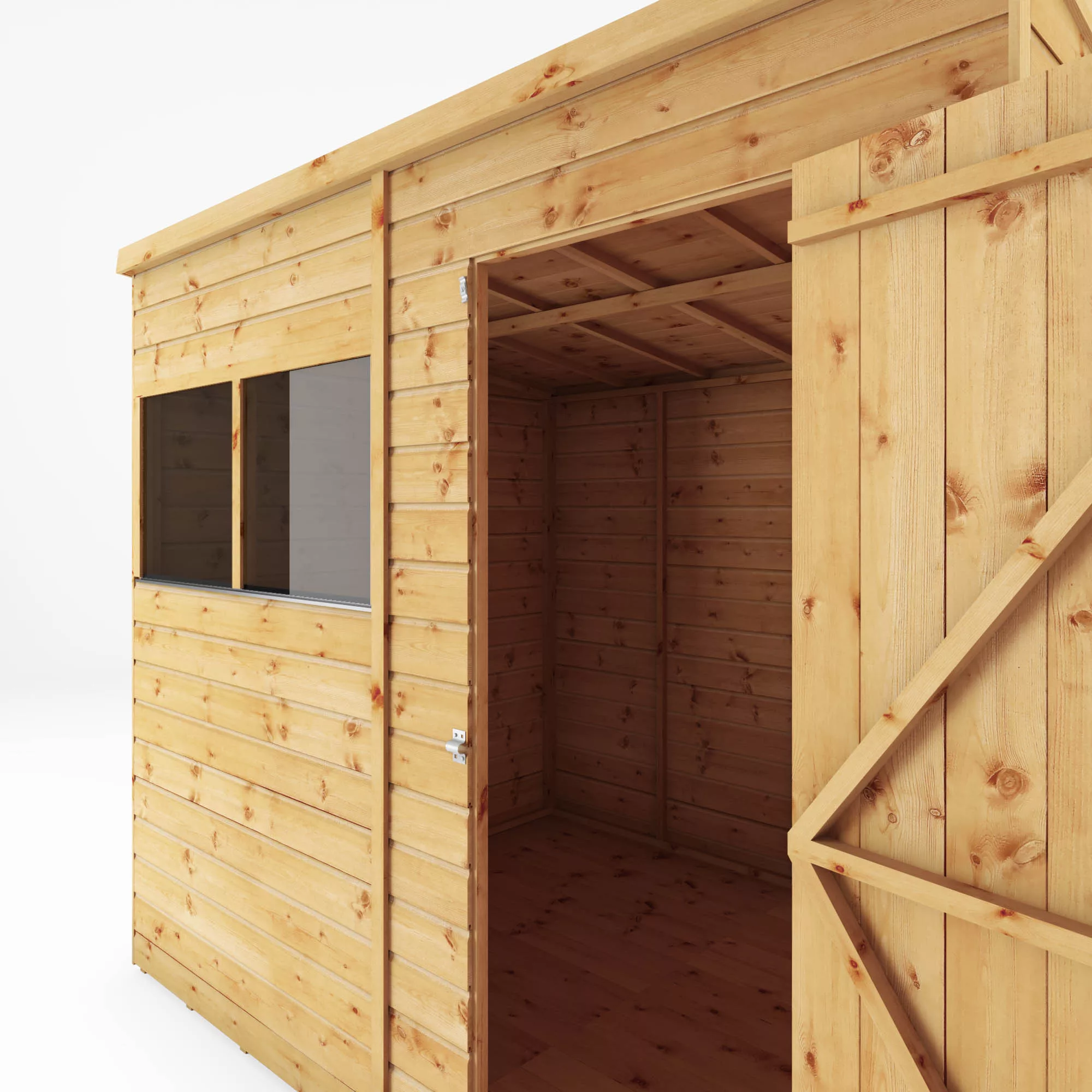 Mercia Premium Pent Shiplap Solid Wood Shed With Floor 9 Mercia Premium Pent Shiplap Solid Wood Shed With Floor - Image 7