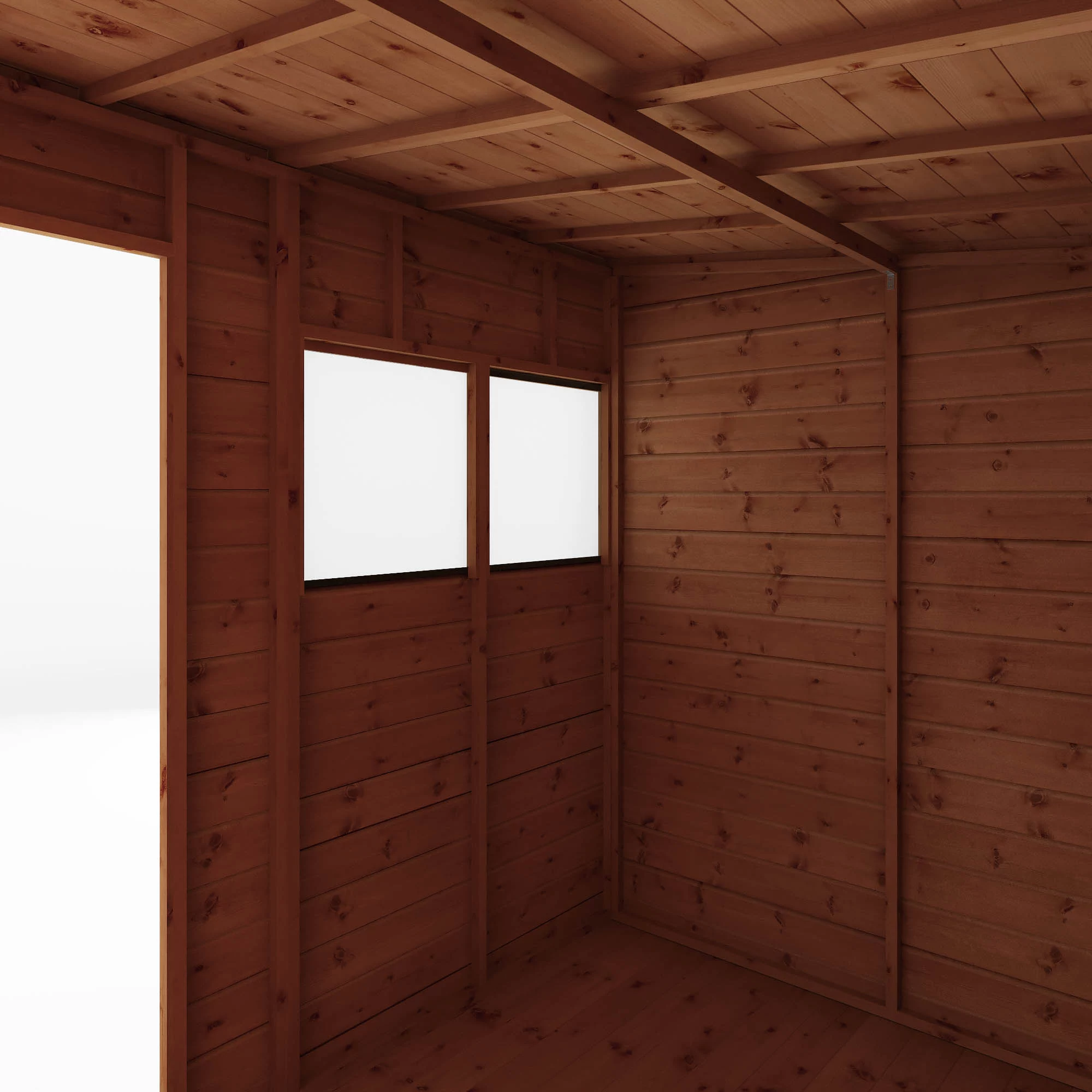 Mercia Premium Pent Shiplap Solid Wood Shed With Floor 6 Mercia Premium Pent Shiplap Solid Wood Shed With Floor - Image 4