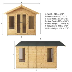 Mercia Sussex 10x8 Ft Apex Shiplap Wooden Summer House With Double Door -Garden & Outdoors mercia sussex 10x8 ft apex shiplap wooden summer house with double door5029442007076 01t