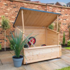 Mercia Tongue & Groove Solid Wood Lift Up Sloping Garden Storage 11 Mercia Tongue & Groove Solid Wood Lift Up Sloping Garden Storage -Garden & Outdoors mercia tongue groove solid wood lift up sloping garden storage5029442006659 02i