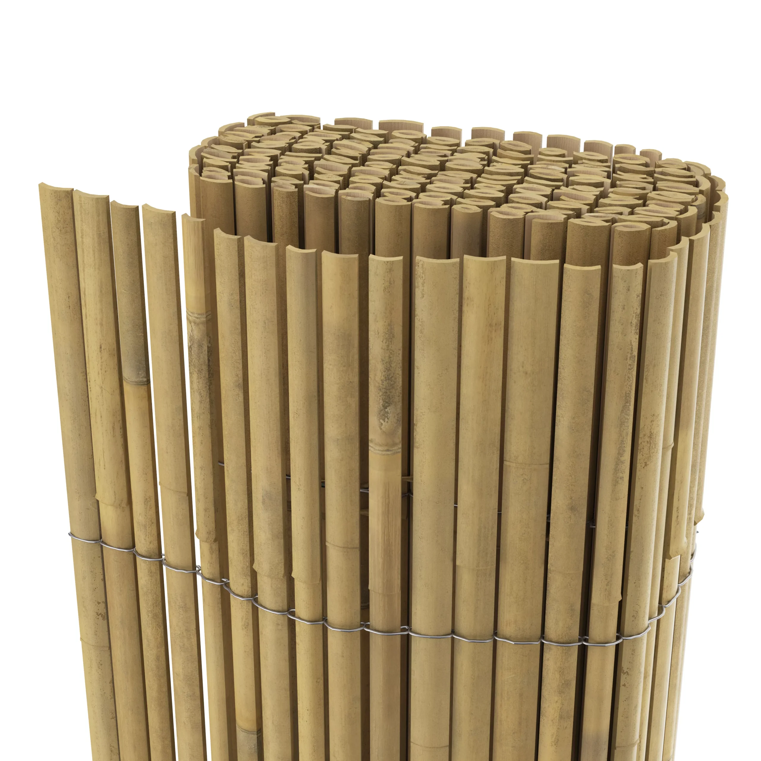Natural Bamboo Garden Screen (H)1m (W)3m 3 Natural Bamboo Garden Screen (H)1m (W)3m - Image 2