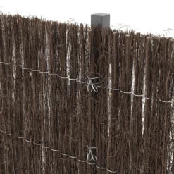Natural Brushwood Garden Screen (H)1m (W)3m -Garden & Outdoors natural brushwood garden screen h 1m w 3m3663602428084 38c