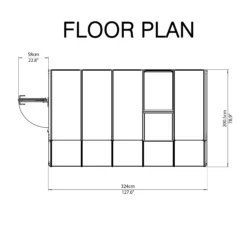 Palram - Canopia 6X10 Barn Plastic Sun Room - Base Not Included -Garden & Outdoors palram canopia 6x10 barn plastic sun room base not included7290103121518 02t bq