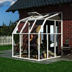 Palram - Canopia 6X6 Barn Plastic Sun Room - Base Not Included -Garden & Outdoors palram canopia 6x6 barn plastic sun room base not included7290103121495 04i bq