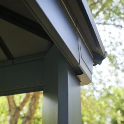 Palram - Canopia Dallas Grey Rectangular Gazebo, (W)4.88m (D)3.64m - Assembly Required -Garden & Outdoors palram canopia dallas grey rectangular gazebo w 4 88m d 3 64m assembly required7290108601947 05i bq