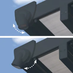 Palram - Canopia Feria Grey Non-retractable Awning, (L)6.06m (H)3.05m (W)3.85m -Garden & Outdoors palram canopia feria grey non retractable awning l 6 06m h 3 05m w 3 85m7290108134858 06i bq