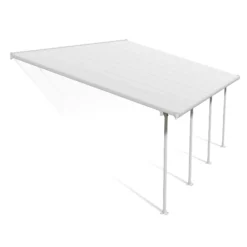 Palram - Canopia Feria White Non-retractable Awning, (L)6.06m (H)3.05m (W)3.85m