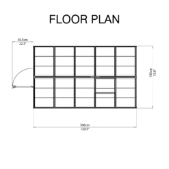 Palram - Canopia Harmony Silver 6x10 Greenhouse -Garden & Outdoors palram canopia harmony silver 6x10 greenhouse7290103110840 02t bq