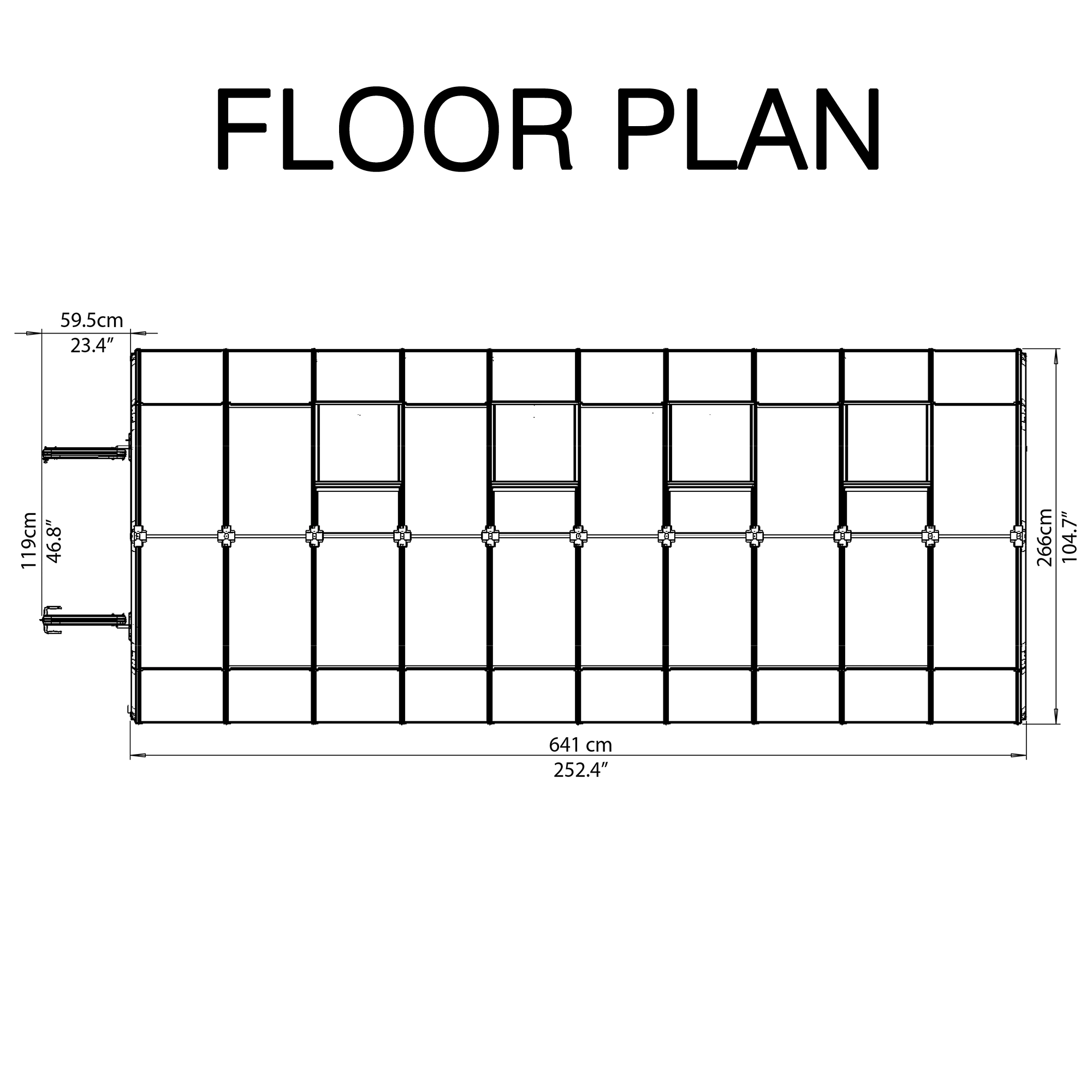 Palram - Canopia Hobby Gardner Green 8x20 Greenhouse 8 Palram - Canopia Hobby Gardner Green 8x20 Greenhouse - Image 6