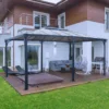 Palram - Canopia Martinique Grey Rectangular Gazebo, (W)4.93m (D)3.59m - Assembly Required -Garden & Outdoors palram canopia martinique grey rectangular gazebo w 4 93m d 3 59m assembly required7290108136234 01i bq
