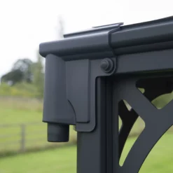 Palram - Canopia Martinique Grey Rectangular Gazebo, (W)4.93m (D)3.59m - Assembly Required -Garden & Outdoors palram canopia martinique grey rectangular gazebo w 4 93m d 3 59m assembly required7290108136234 09i bq