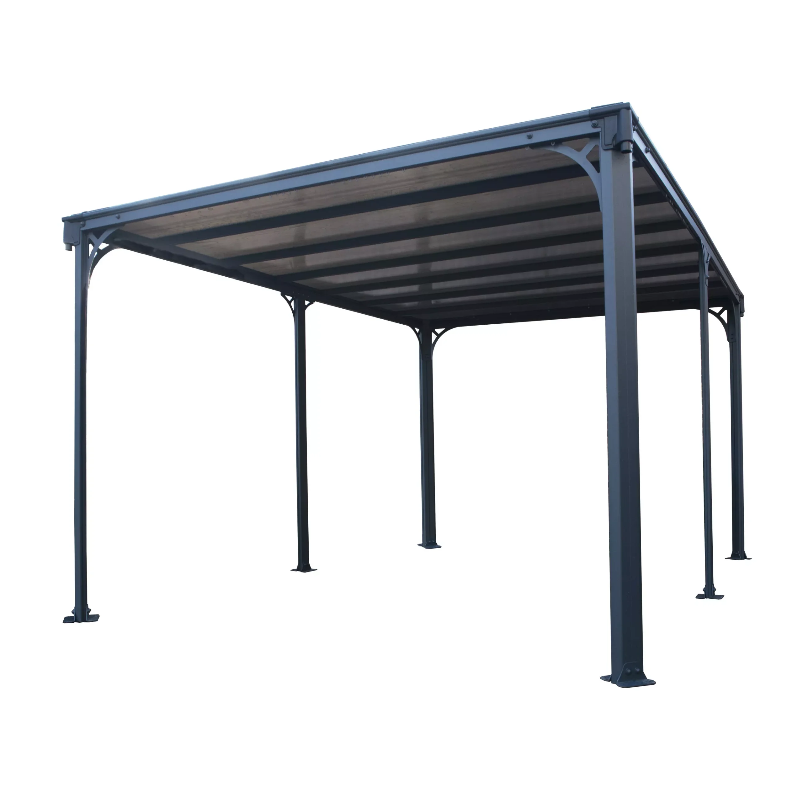 Palram - Canopia Milano Grey Rectangular Gazebo, (W)4.26m (D)3.09m - Assembly Required 4 Palram - Canopia Milano Grey Rectangular Gazebo, (W)4.26m (D)3.09m - Assembly Required - Image 2