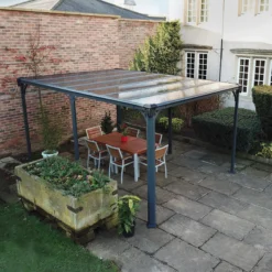 Palram - Canopia Milano Grey Rectangular Gazebo, (W)4.26m (D)3.09m - Assembly Required 13 Palram - Canopia Milano Grey Rectangular Gazebo, (W)4.26m (D)3.09m - Assembly Required -Garden & Outdoors palram canopia milano grey rectangular gazebo w 4 26m d 3 09m assembly required7290108136241 02i bq