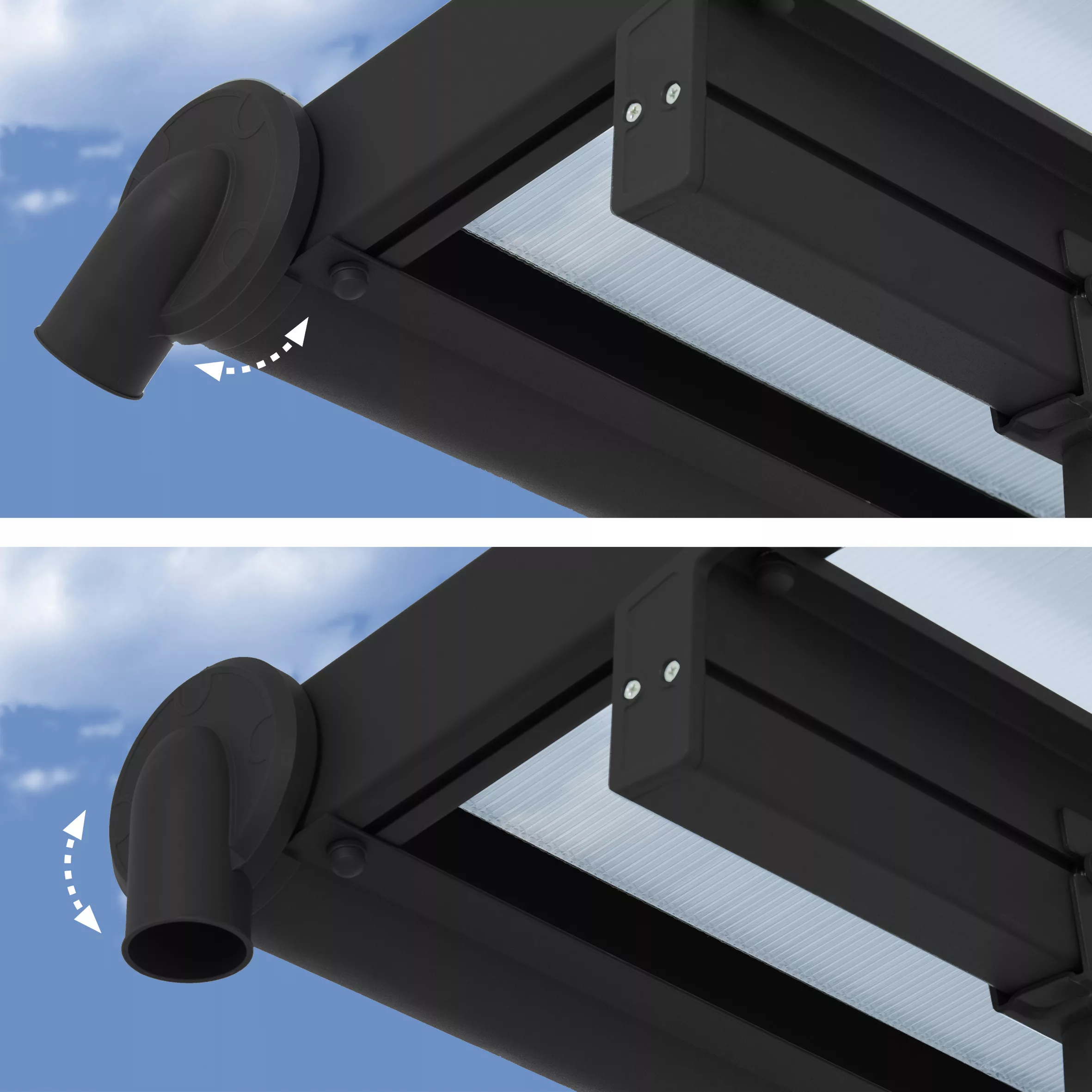 Palram - Canopia Olympia Grey Non-retractable Awning, (L)3.07m (H)3.05m (W)2.95m 7 Palram - Canopia Olympia Grey Non-retractable Awning, (L)3.07m (H)3.05m (W)2.95m - Image 5