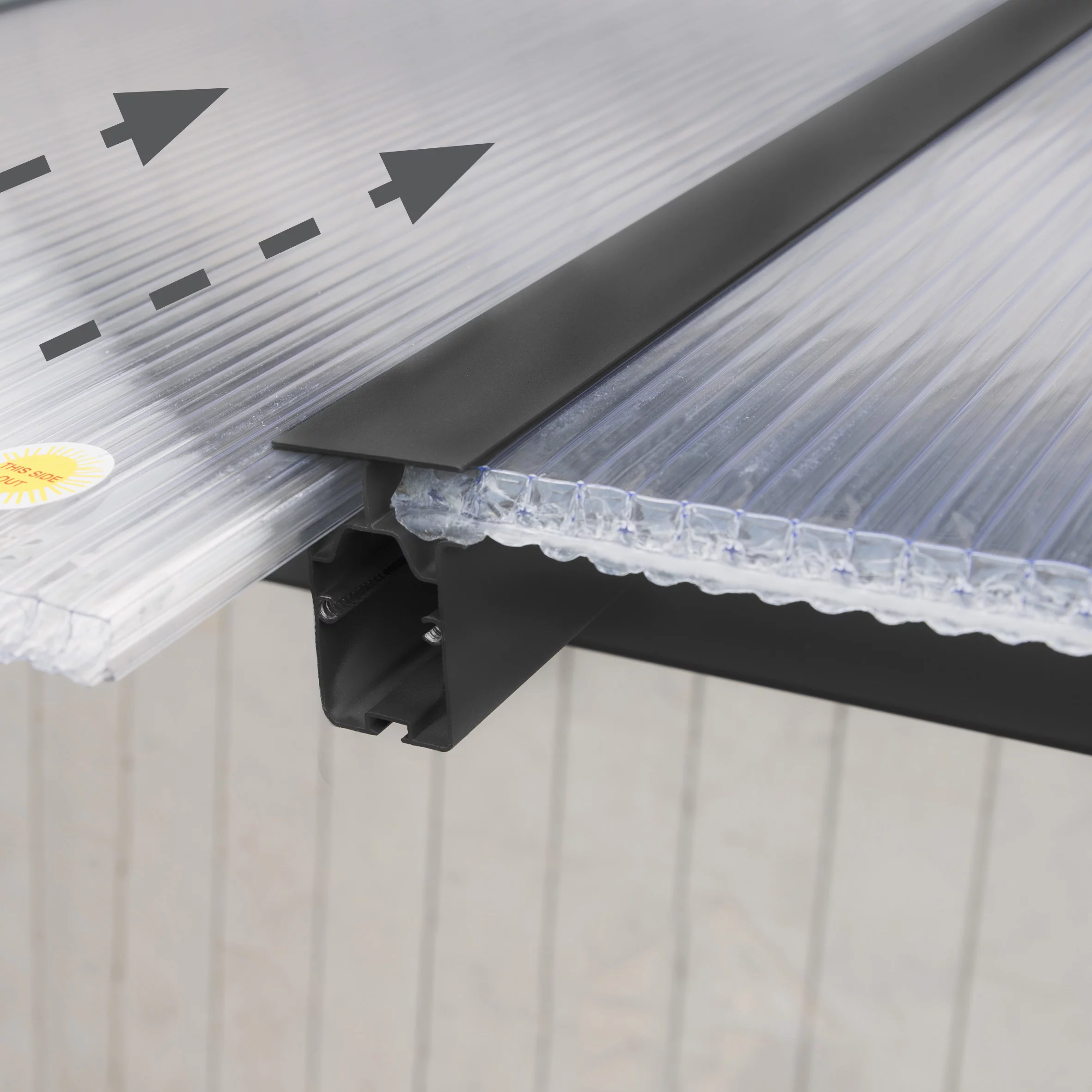 Palram - Canopia Olympia Grey Non-retractable Awning, (L)3.07m (H)3.05m (W)2.95m 6 Palram - Canopia Olympia Grey Non-retractable Awning, (L)3.07m (H)3.05m (W)2.95m - Image 4