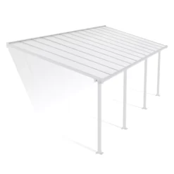 Palram - Canopia Olympia White Non-retractable Awning, (L)7.39m (H)3.05m (W)2.95m 12 Palram - Canopia Olympia White Non-retractable Awning, (L)7.39m (H)3.05m (W)2.95m -Garden & Outdoors palram canopia olympia white non retractable awning l 7 39m h 3 05m w 2 95m7290108134322 01c bq