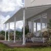 Palram - Canopia Olympia White Non-retractable Awning, (L)7.39m (H)3.05m (W)2.95m -Garden & Outdoors palram canopia olympia white non retractable awning l 7 39m h 3 05m w 2 95m7290108134322 01i bq