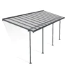 Palram - Canopia Sierra Grey Non-retractable Awning, (L)6.71m (H)3m (W)2.28m