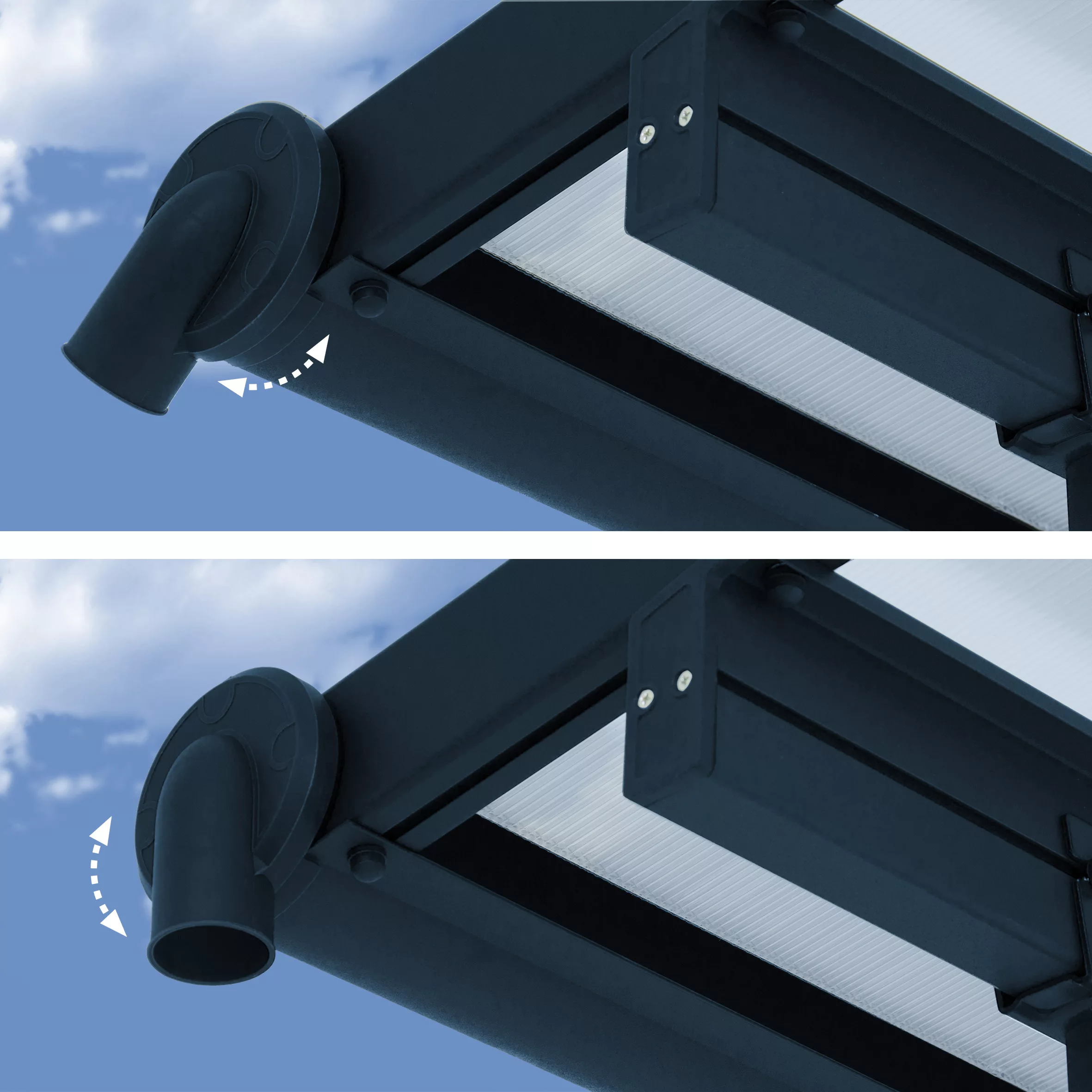 Palram - Canopia Sierra Grey Non-retractable Awning, (L)7.39m (H)3.05m (W)2.95m 7 Palram - Canopia Sierra Grey Non-retractable Awning, (L)7.39m (H)3.05m (W)2.95m - Image 5