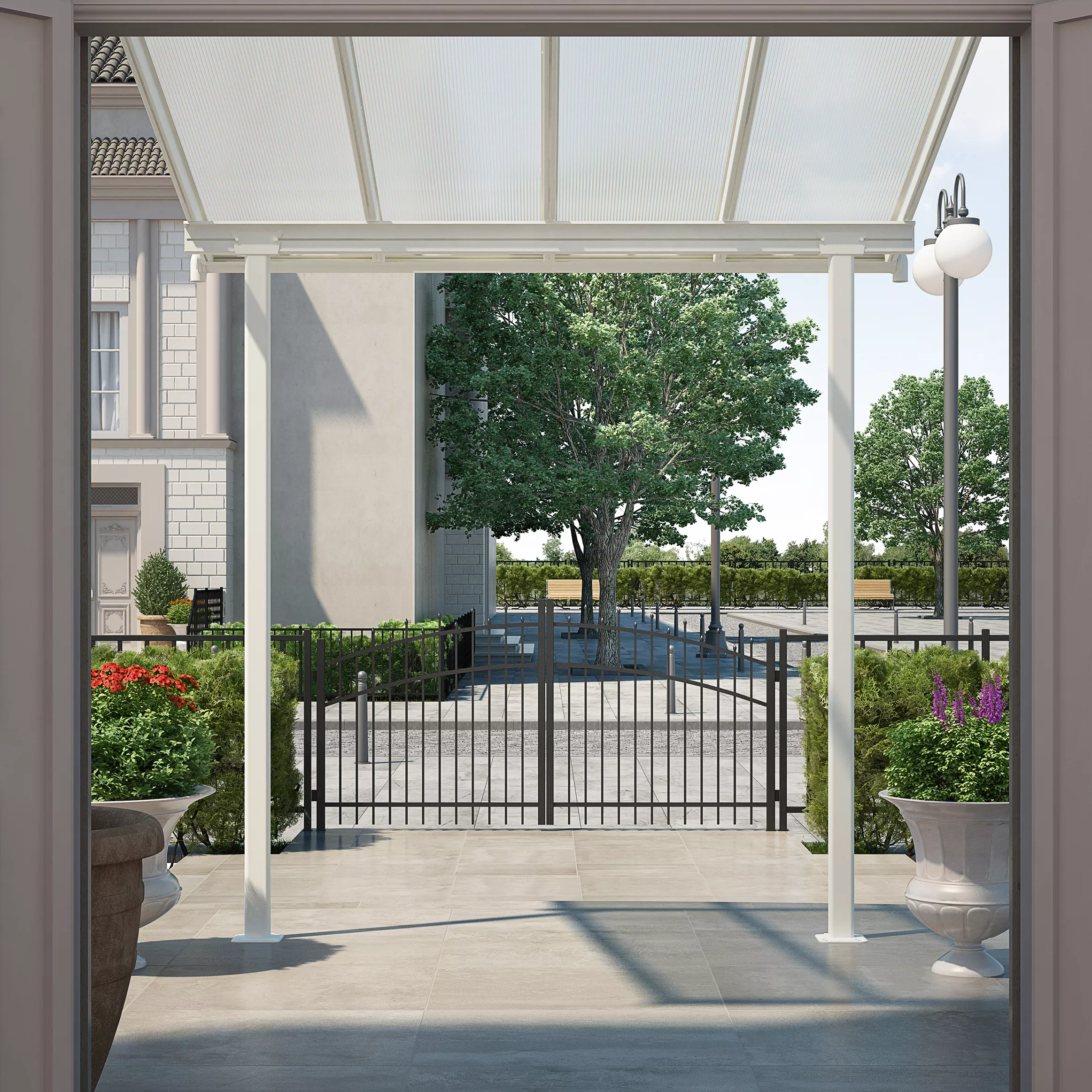 Palram - Canopia Sierra White Non-retractable Awning, (L)2.25m (H)3m (W)2.25m 5 Palram - Canopia Sierra White Non-retractable Awning, (L)2.25m (H)3m (W)2.25m - Image 3